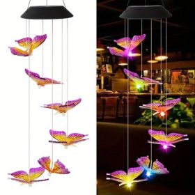 Solar Butterfly Wind Chime Light