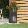 Garden Planter Anthracite Powder-coated steel Medium Durable