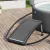 Solar Pool Heating Panel Black HDPE, PC, Aluminum 43 x 26 x 2.8 in