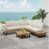 SEBASTIAN 4-PIECE SOFA SET, BEIGE
