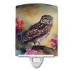 NEW Burrowing Owl Ceramic Night Light Compact, UL-Certified, Ideal for Bedroom, Bathroom, Nursery, Hallway, Kitchen, 6x4x3, Multicolor