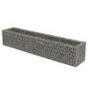 Gabion Raised Bed Silver Galvanized Steel Large Durable
