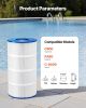 Hot Tub Pool Filter Cartridge 90 Sq. Ft Compatible Hayward C900 Hayward C900
