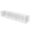 Gabion Raised Bed Silver Galvanized Steel Large Durable