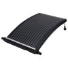 Solar Pool Heating Panel Black HDPE, PC, Aluminum 43 x 26 x 2.8 in