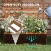 Wooden Trellis Planter Box, Raised Garden Bed to Grow Vegetables, Herbs and Flowers