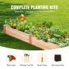 VEVOR Wooden Raised Garden Bed Planter Box 94.5x23.6x9.8" Flower Vegetable Herb