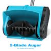 7.17lbs Lightweight Cordless Snow Shovel, 800W High Power Foldable Snow Thrower with Safety Goggles & Gloves for Winter Driveway Patio Cleaning
