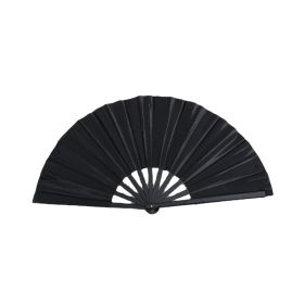 Portable Folding Clacking Fans For Line Dancing, Raves,Decorations (Option: Black)