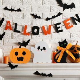 3 Cute Halloween Table Decorations Spooky Tiered Tray Decor Indoor (Option: Multi)