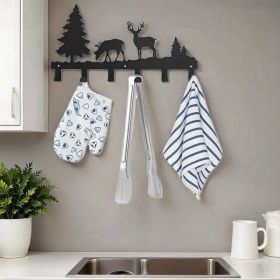 CIFbuy Matte Black Wall Hooks Heavy Duty Adhesive Mount for Entryway Bathroom Kitchen Storage Organization(TikTok, temu pick-up service) (Option: Default title)