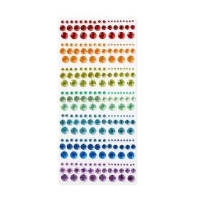 273ct Rainbow Gem Stickers - Rhinestone & Gemstone Face & Heart Stickers (Option: Standard)