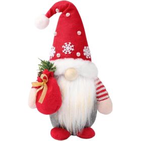 Christmas Gnomes Plush Decoration,Gnome Plush Christmas Decoration Red (Option: red)
