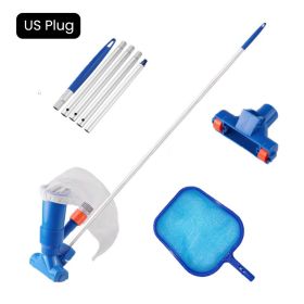 Outdoor Pool Vacuum Cleaning Kit Clean Pool Bottoms Net Pool Filter Swimming Pool Vacuum Cleaner Set Cleaning Skimmer Pool Tool (Color: A, Ships From: China)
