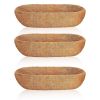 3Pcs 24in/30in/36in Trough Coco Liners For Planters Coconut Coir Planter for Window Box Hanging Trough Basket Half Moon Planter Liner Replacement For