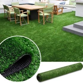 6ft x 10ft Premium Artificial Turf Mat with Drainage Holes. Thick Fake Grass with Rubber Backing, Ideal for Indoor/Outdoor Pet Areas, Garden, Lawn (size: 6FTx10FT)