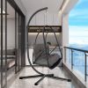 JESE Swing Egg Chair with Stand – Foldable Hanging Chair for Indoor & Outdoor Use – 300lbs Capacity