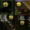1Pc Dog Paw Print Neon Sign,LED Paw Print Neon Signs for Wall Decoration, USB Powered Dog Neon Lights with Dimmer Switch for Children's Bedroom