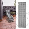 71x22in Plus Type Chaise Lounger Cushion Recliner Rocking Chair Sofa Mat Deck Chair Cushion for Outdoor Patio Garden