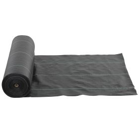 Weed Barrier Landscape Fabric, 5oz Heavy Duty Woven Weed Control Fabric For Landscaping (Option: Black)