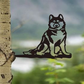 CIFbuy rustic farmhouse iron dog cat silhouette wall art indoor outdoor decor(TikTok, temu pick-up service) (Option: Default title)